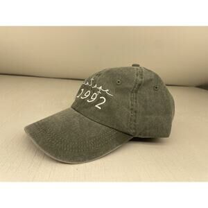 Vintage 1992 Hat faded Grey Strapback Baseball Hat Wine Lover Millennial Sassy